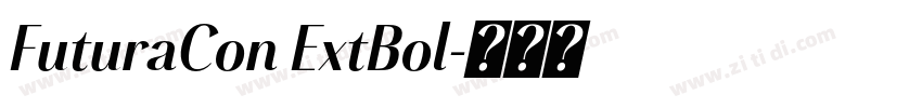 FuturaCon ExtBol字体转换